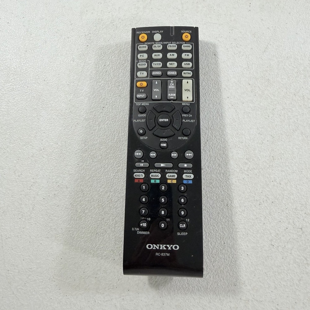 Genuine Authentic OEM ONKYO RC-837M REMOTE CONTROL for TX-NR616 TESTED WORKING